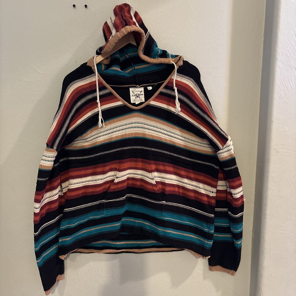 Cotton Rye Outfitters‎ Sweater Womens XXL Aztec Knit Western Pullover Shirt